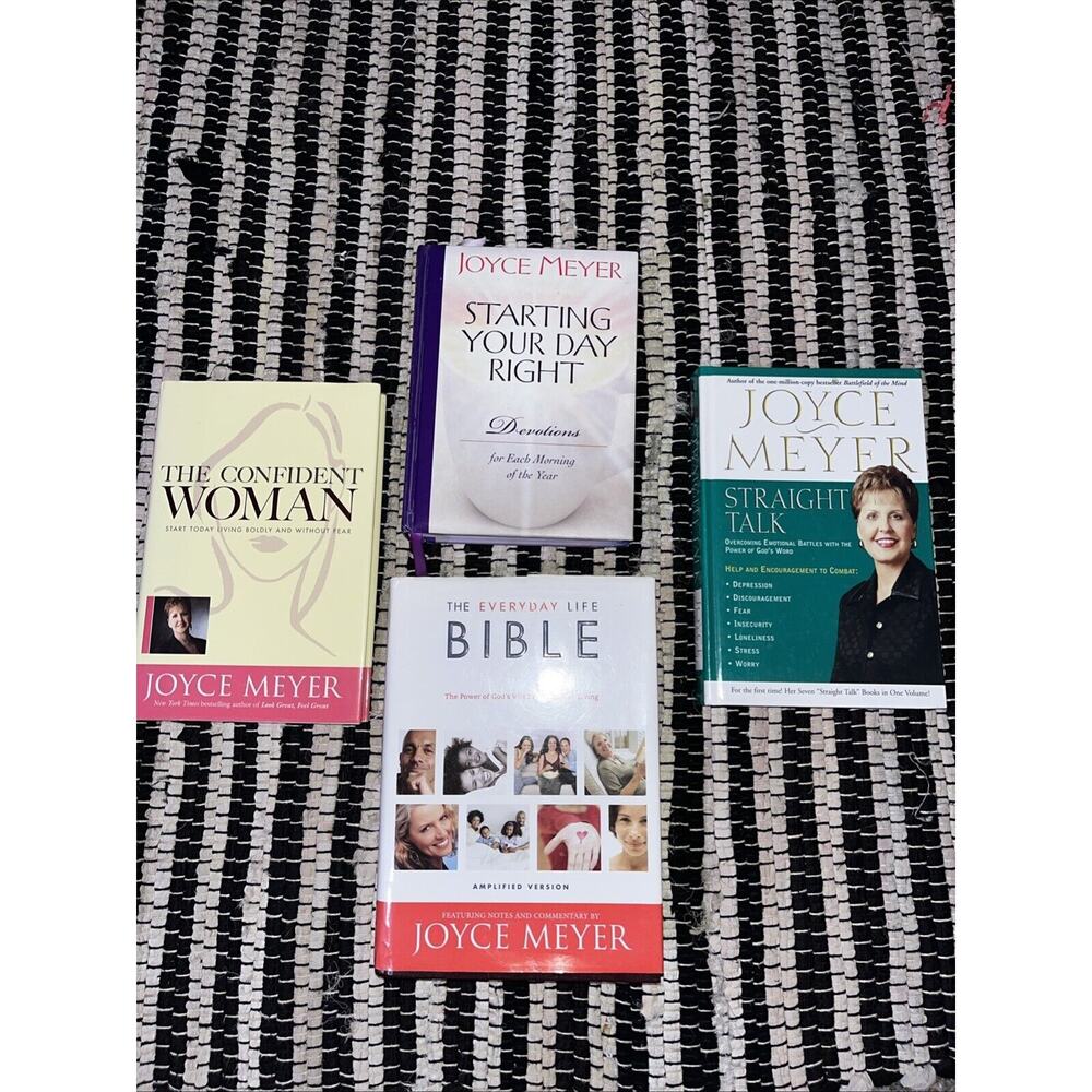 Joyce Meyer Book/Bible Bundle of 4